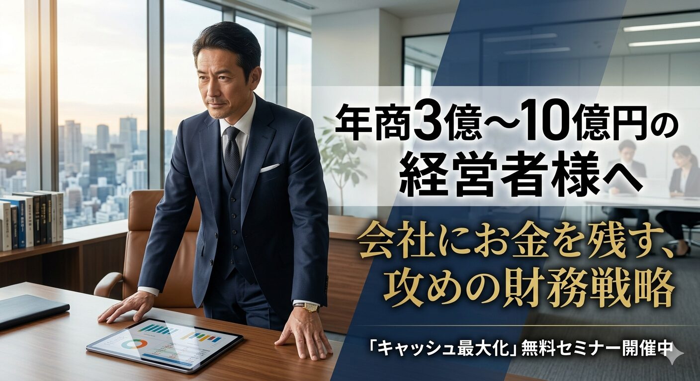 会社にお金を残す、攻めの財務戦略